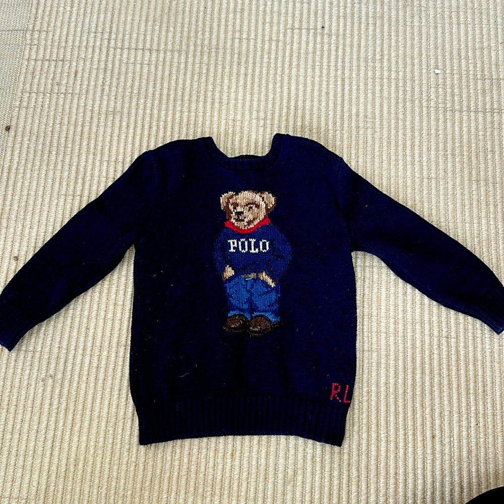 Ralph Lauren teddy bear Sweater size 5